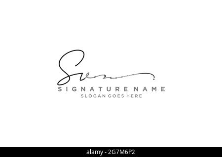 SV lettre Signature logo Template Design élégant logo signe symbole modèle icône vectorielle Illustration de Vecteur