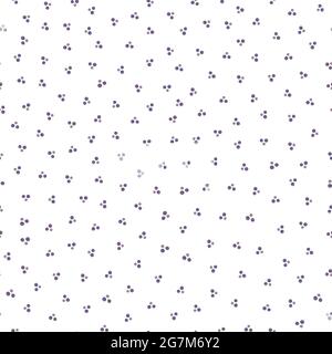 Motif à pois vectorisés avec des groupes de petits cercles blancs noirs et rayés à la main. Texture monochrome dense en pointillés sans couture Illustration de Vecteur