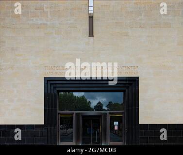 Thatcher Business Education Center de Said Business School, Oxford ; nommé d'après WAFIC Said et Margaret Thatcher. Ouvert par le Prince Charles en 2013. Banque D'Images