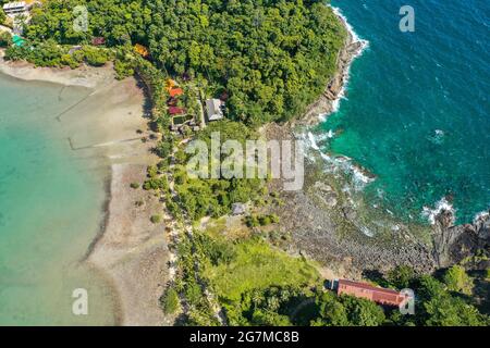 Vue aérienne de Bang Bao Cliff à koh Chang, Trat, Thaïlande, asie du Sud-est Banque D'Images