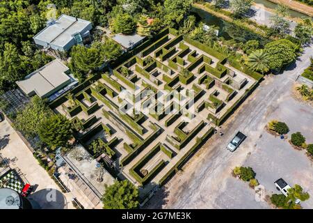 Labyrinthe spatial secret à Ratchaburi, Thaïlande, asie du Sud-est Banque D'Images