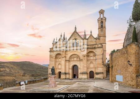 Antequera, Espagne. Vue sur la Collégiale royale de Santa Maria la Mayor Banque D'Images