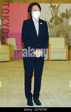 Tokyo, Japon. 15 juillet 2021. Seiko Hashimoto, président du comité d'organisation des Jeux Olympiques de Tokyo en 2020, se réunit au bureau du gouvernement métropolitain de Tokyo. 8 jours avant le début des Jeux Olympiques, le 15 juillet 2021, à Tokyo, au Japon. (Photo de Kazuki Oishi/Sipa USA) crédit: SIPA USA/Alay Live News Banque D'Images