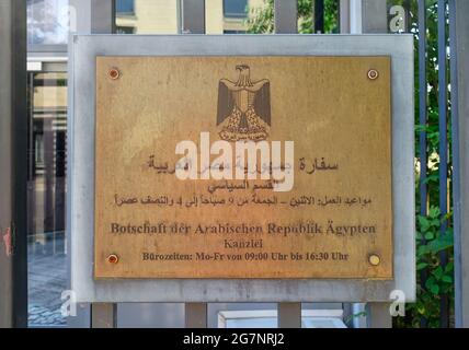 Ambassade République arabe d'Égypte, Berlin, Allemagne Banque D'Images
