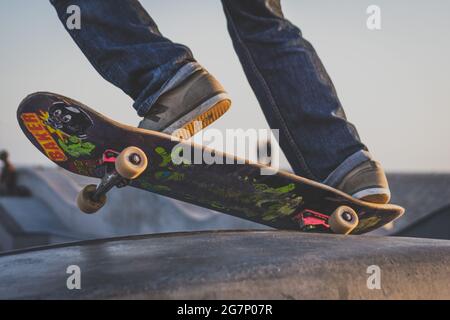 Garçon de patineur Banque D'Images