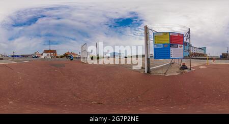 Vue panoramique à 360° de Great Yarmouth, Norfolk, Royaume-Uni – juillet 2021. Le parc d'attractions Pleasure Beach