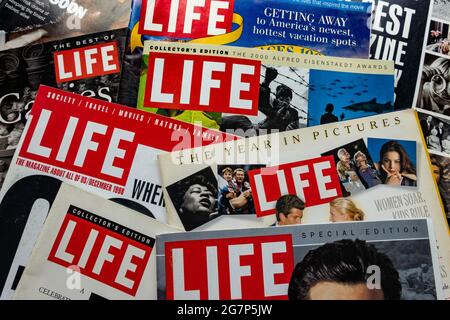 Collection de Life Magazine couvre des années 1990, États-Unis Banque D'Images