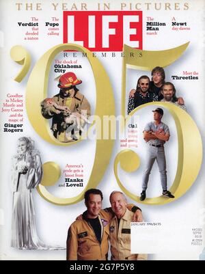 Couverture de Life Magazine, numéro de janvier 1996, États-Unis Banque D'Images