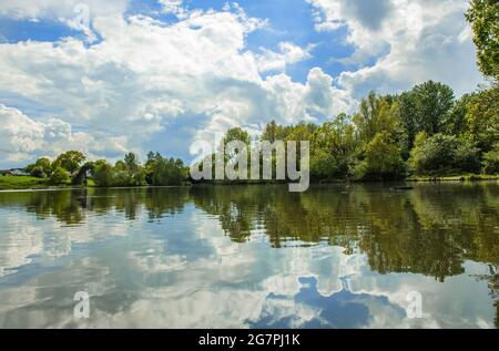 Lodge Pool, un joyau caché dans Redditch, Worcestershire Banque D'Images