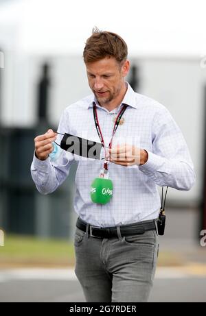 Silverstone, Grande-Bretagne. 15 juillet 2021. Jenson Button (GBR), Grand Prix de Grande-Bretagne de F1 au circuit Silverstone le 15 juillet 2021 à Silverstone, Grande-Bretagne. (Photo de HOCH ZWEI) crédit: dpa/Alay Live News Banque D'Images