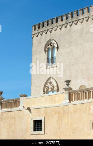 Palace Castello di Donnafugata, Venetian Neo-Renaissance, Province of Ragusa, Sicily, Italy Stock Photo