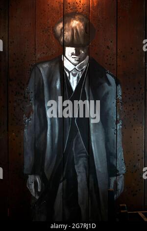 Peaky Blinders art, Tommy Shelby Banque D'Images