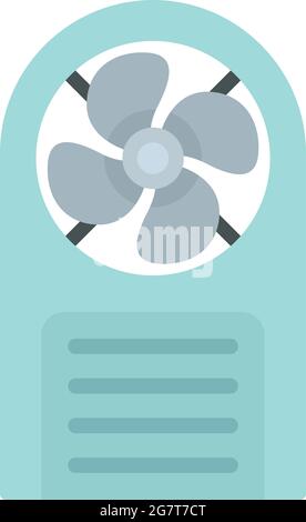 Icône ventilateur industriel. Illustration plate d'une icône de vecteur de ventilateur industriel isolée sur fond blanc Illustration de Vecteur