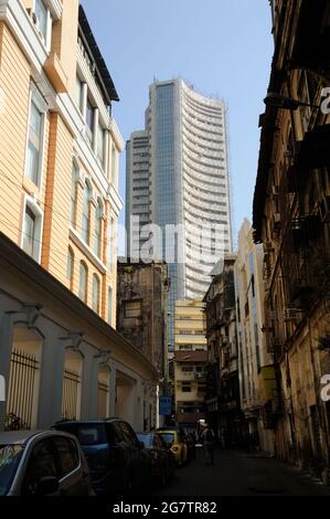 Mumbai; Maharashtra; Inde- Asie; mars; 2015 : la Bourse de Bombay (BSE) est une bourse indienne en cours de réparation Banque D'Images