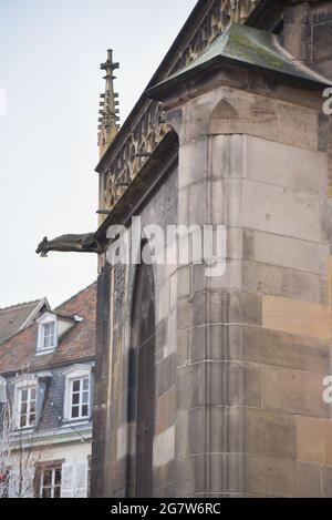 Eglise Saint-Martin d'Eglise dans la ville de Colmar, France Banque D'Images