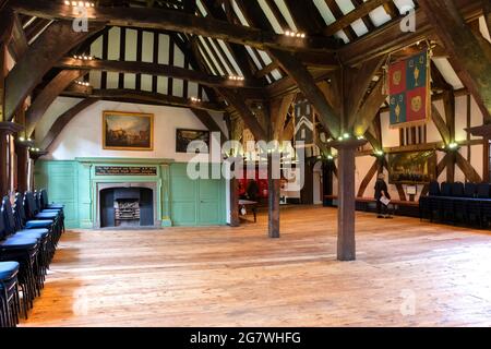 The Great Hall in the Merchant Advengers Hall, York, Yorkshire, Angleterre, Royaume-Uni. Banque D'Images