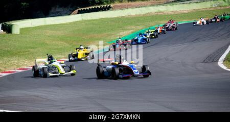 Vallelunga juin 13 2021, série Fx. Formula cars Group action pendant la course sur circuit de piste asphaltée Banque D'Images