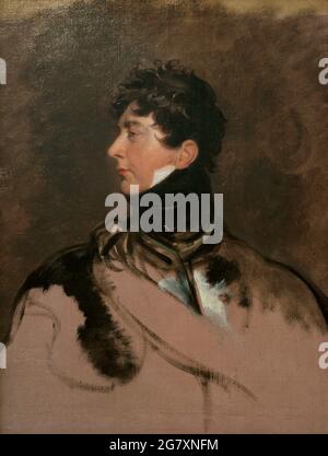 George IV (1762-1830). Roi du Royaume-Uni. Portrait de Prince de Galles, par Sir Thomas Lawrence (1769-1830). Huile sur toile (91,4 x 71,1 cm), env. 1814. Musée national du portrait. Londres, Angleterre, Royaume-Uni. Banque D'Images