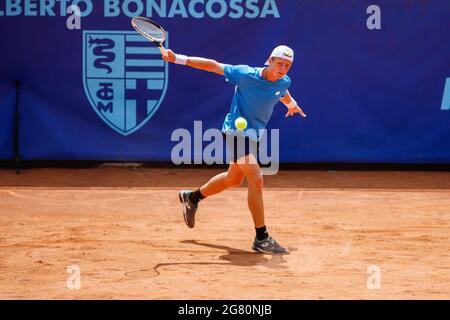 Milan, Italie. 16 juillet 2021. Club de tennis Alberto Bonacossa, Milan, Italie, 16 juillet 2021, Giorgio Tabacco de l'Italie pendant le Trophée de Bonfiglio 2021, tennis internationales - photo Roberta Corradin / LM crédit: Live Media Publishing Group/Alay Live News Banque D'Images