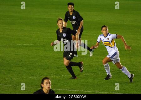 Moron, Argentine. 15 juillet 2021. Vidal et Ojeda pendant le match entre Boca Juniors et San Lorenzo au stade Nuevo Francisco Urbano crédit: SPP Sport Press photo. /Alamy Live News Banque D'Images