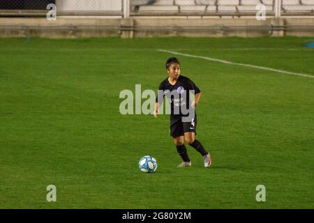 Moron, Argentine. 15 juillet 2021. Lopez (#4 San Lorenzo) pendant le match entre Boca Juniors et San Lorenzo au stade Nuevo Francisco Urbano crédit: SPP Sport presse photo. /Alamy Live News Banque D'Images