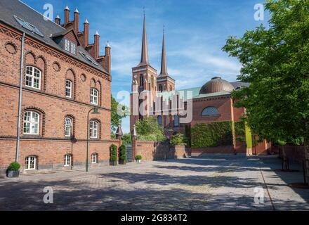 Cathédrale de Roskilde - Roskilde, Danemark Banque D'Images