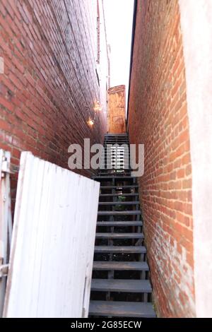 Une promenade dans Greensboro, Alabama Banque D'Images