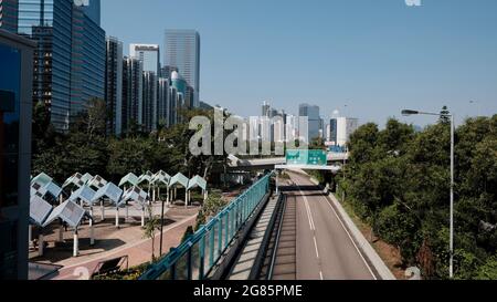 Zone de parc de Quarry Bay zone panoramique de Hong Kong Banque D'Images