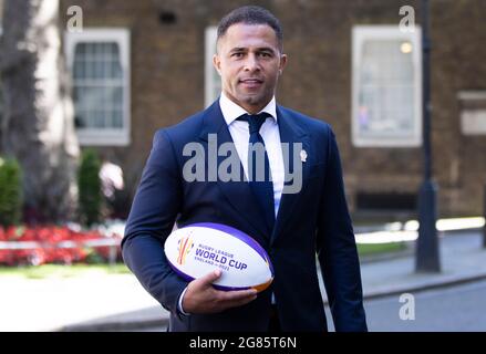 Londres, Royaume-Uni. 16 juillet 2021. Jason Robinson, ancien joueur de rugby et de rugby à XV. Crédit : Mark Thomas/Alay Live News Banque D'Images