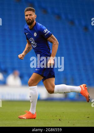 Photo du dossier datée du 29-08-2020 de Olivier Giroud, de Chelsea. Date de publication : samedi 17 juillet 2021. Banque D'Images