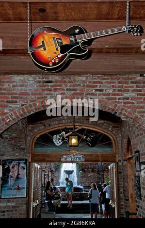 Delta Blues patio, Beale Street, Memphis, Tennessee Banque D'Images