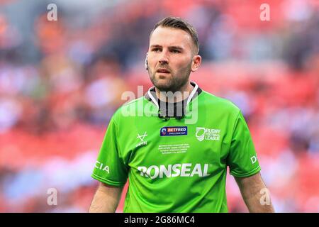 Londres, Royaume-Uni. 17 juillet 2021. Arbitre Liam Moore pendant le match en, le 7/17/2021. (Photo de Mark Cosgrove/News Images/Sipa USA) crédit: SIPA USA/Alay Live News crédit: SIPA USA/Alay Live News Banque D'Images