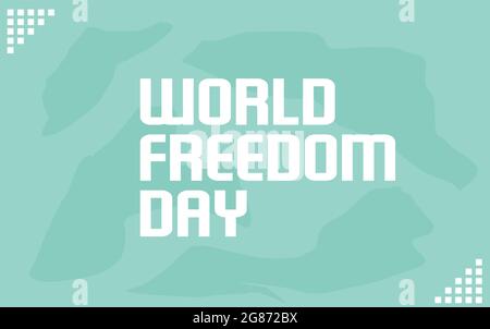 Modèle vectoriel de la Journée mondiale de la liberté Illustration de Vecteur