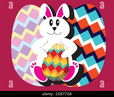 Vacances de Pâques fond coloré pour l'impression sur tissu, papier pour scrapbooking, papier cadeau et fonds d'écran. Salutations et cadeaux pour le jour de Pâques à Illustration de Vecteur