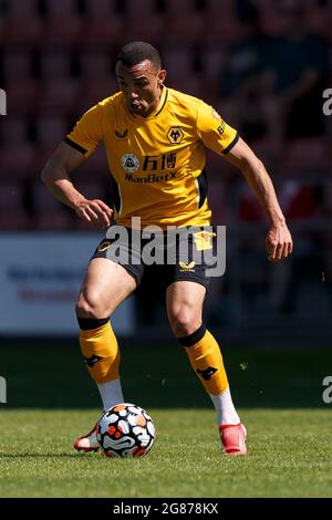 Crewe, Royaume-Uni. 17 juillet 2021. Marcal de Wolverhampton Wanderers lors du match d'avant-saison entre Crewe Alexandra et Wolverhampton Wanderers au stade Alexandra le 17 juillet 2021 à Crewe, en Angleterre. (Photo de Daniel Chesterton/phcimages.com) Credit: PHC Images/Alamy Live News Banque D'Images