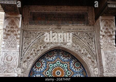 Belle fontaine artisanale au Maroc Banque D'Images