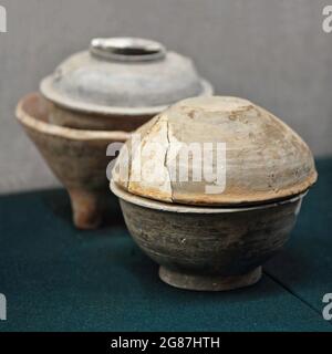 Poterie funéraire en terre cuite pour le stockage-mausolée de l'empereur Jing Han Yang Ling. Xianyang-Shaanxi-Chine-1501 Banque D'Images