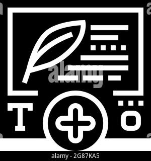 contenu du texte illustration du vecteur d'icône de glyphe ugc Illustration de Vecteur