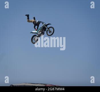 Freestyle Motocross Calgary Stampede 2021 Alberta Banque D'Images