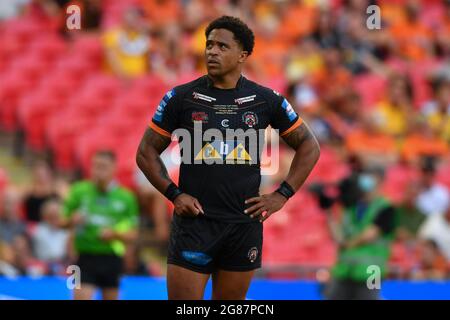 Londres, Royaume-Uni. 17 juillet 2021. Jordan Turner (25) de Castleford Tigers pendant le match à Londres, Royaume-Uni le 7/17/2021. (Photo de Richard long/ RL Photography/News Images/Sipa USA) crédit: SIPA USA/Alay Live News Banque D'Images