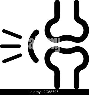 Joints, icône de rhumatologie - fichier EPS vectoriel. Utilisation parfaite pour les supports d'impression, le Web, les images de stock, l'utilisation commerciale ou tout type de projet de conception. Illustration de Vecteur