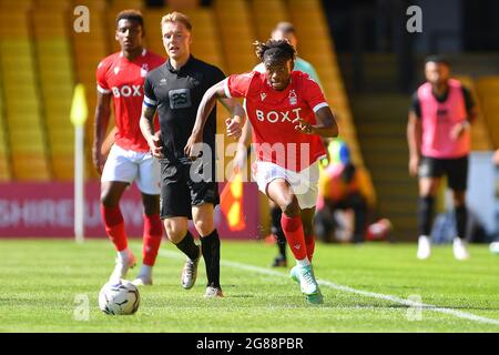 BURSLEM, ROYAUME-UNI. 17 JUILLET lors du match amical d'avant-saison entre Port Vale et la forêt de Nottingham à Vale Park, Burslem, le samedi 17 juillet 2021. (Credit: Jon Hobley | MI News) Credit: MI News & Sport /Alay Live News Banque D'Images