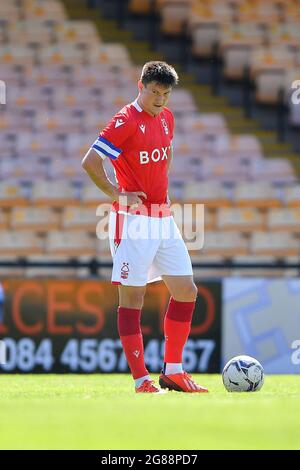 BURSLEM, ROYAUME-UNI. 17 JUILLET Joe Lolley (23) de la forêt de Nottingham pendant le match amical avant-saison entre Port Vale et la forêt de Nottingham au parc Vale, Burslem, le samedi 17 juillet 2021. (Credit: Jon Hobley | MI News) Credit: MI News & Sport /Alay Live News Banque D'Images