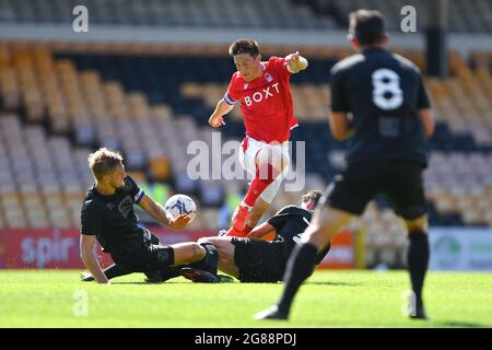 BURSLEM, ROYAUME-UNI. 17 JUILLET Joe Lolley (23) de la forêt de Nottingham en action pendant le match amical d'avant-saison entre Port Vale et la forêt de Nottingham à Vale Park, Burslem, le samedi 17 juillet 2021. (Credit: Jon Hobley | MI News) Credit: MI News & Sport /Alay Live News Banque D'Images