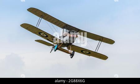 Old Warden, Royaume-Uni - 4 août 2019 : un ancien avion de chasse britannique SE5 de la première Guerre mondiale Banque D'Images