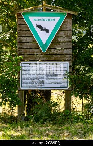 Réserve naturelle de Bislicher Insel à Xanten Banque D'Images