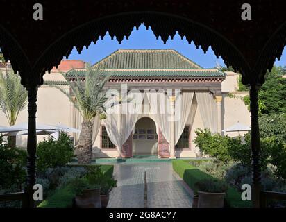 Le jardin Secret / le jardin Secret - un palais du XIXe siècle avec des jardins islamiques traditionnels, Marrakech ma Banque D'Images