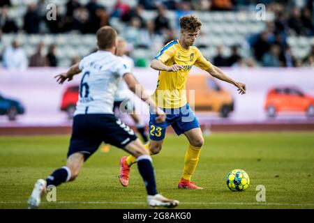 Aarhus, Danemark. 18 juillet 2021. Christian Cappis (23) de Broendby SI vu pendant le 3F Superliga match entre Aarhus GF et Broendby IF au parc Ceres à Aarhus. (Crédit photo : Gonzales photo/Alamy Live News Banque D'Images