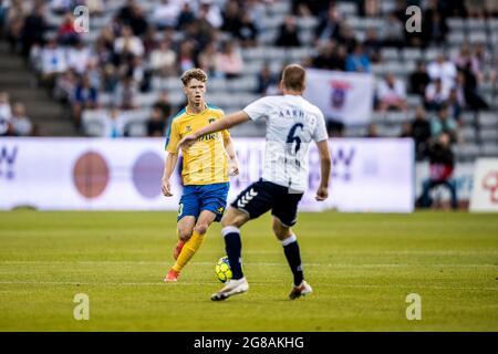 Aarhus, Danemark. 18 juillet 2021. Christian Cappis (23) de Broendby SI vu pendant le 3F Superliga match entre Aarhus GF et Broendby IF au parc Ceres à Aarhus. (Crédit photo : Gonzales photo/Alamy Live News Banque D'Images