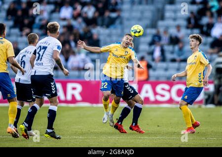 Aarhus, Danemark. 18 juillet 2021. Josip Radohl (22) de Broendby SI vu pendant le 3F Superliga match entre Aarhus GF et Broendby IF au parc Ceres à Aarhus. (Crédit photo : Gonzales photo/Alamy Live News Banque D'Images